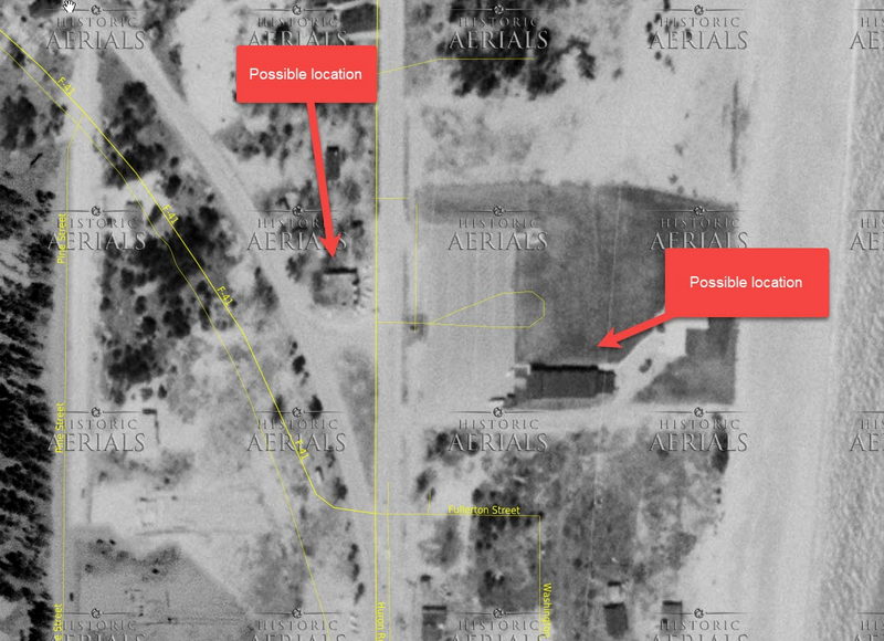 Allens Char House - 1958 Aerial (newer photo)